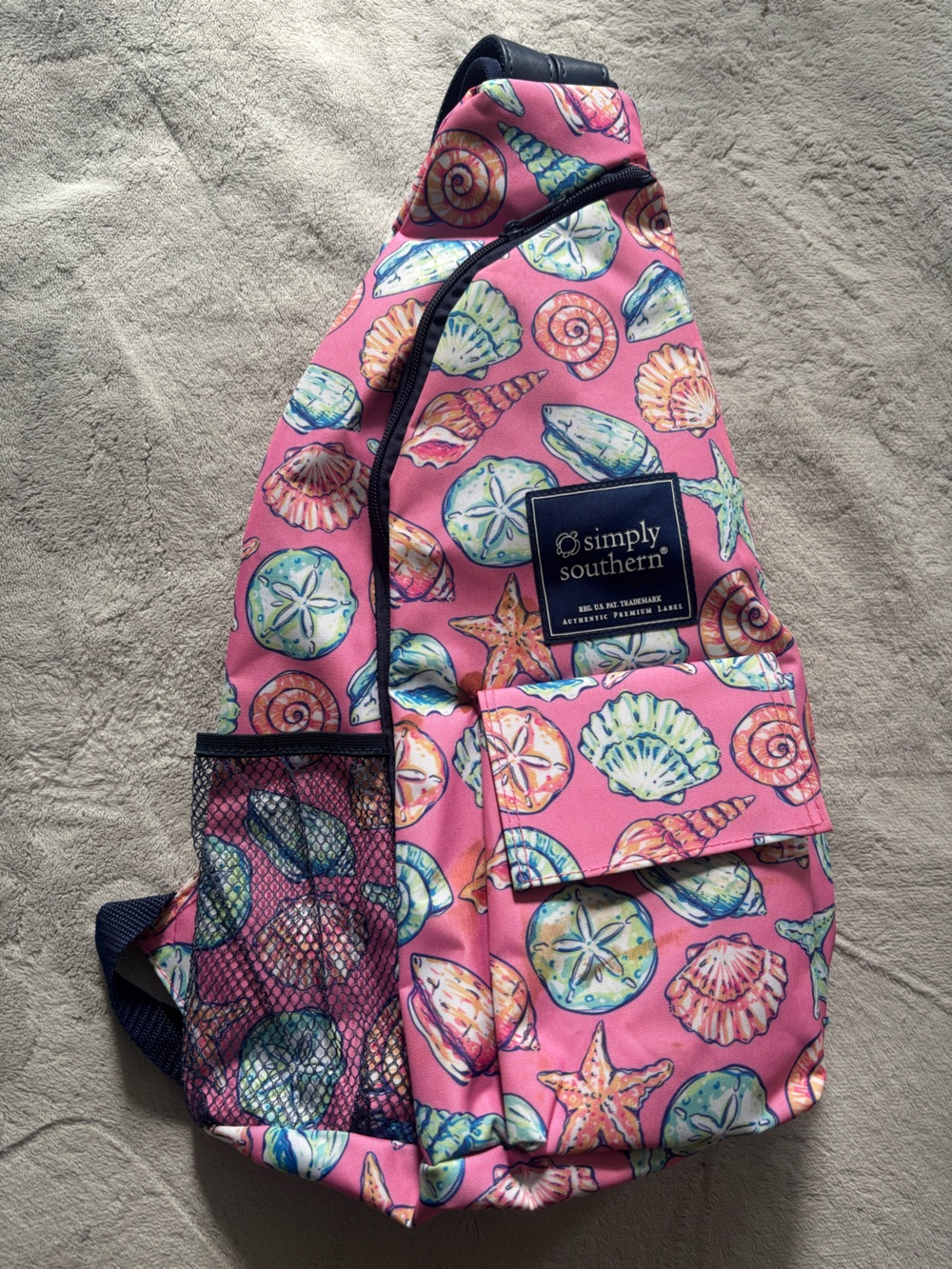 Simply Southern Pink Seashell Sling Bag